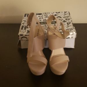 Bamboo platform sandals